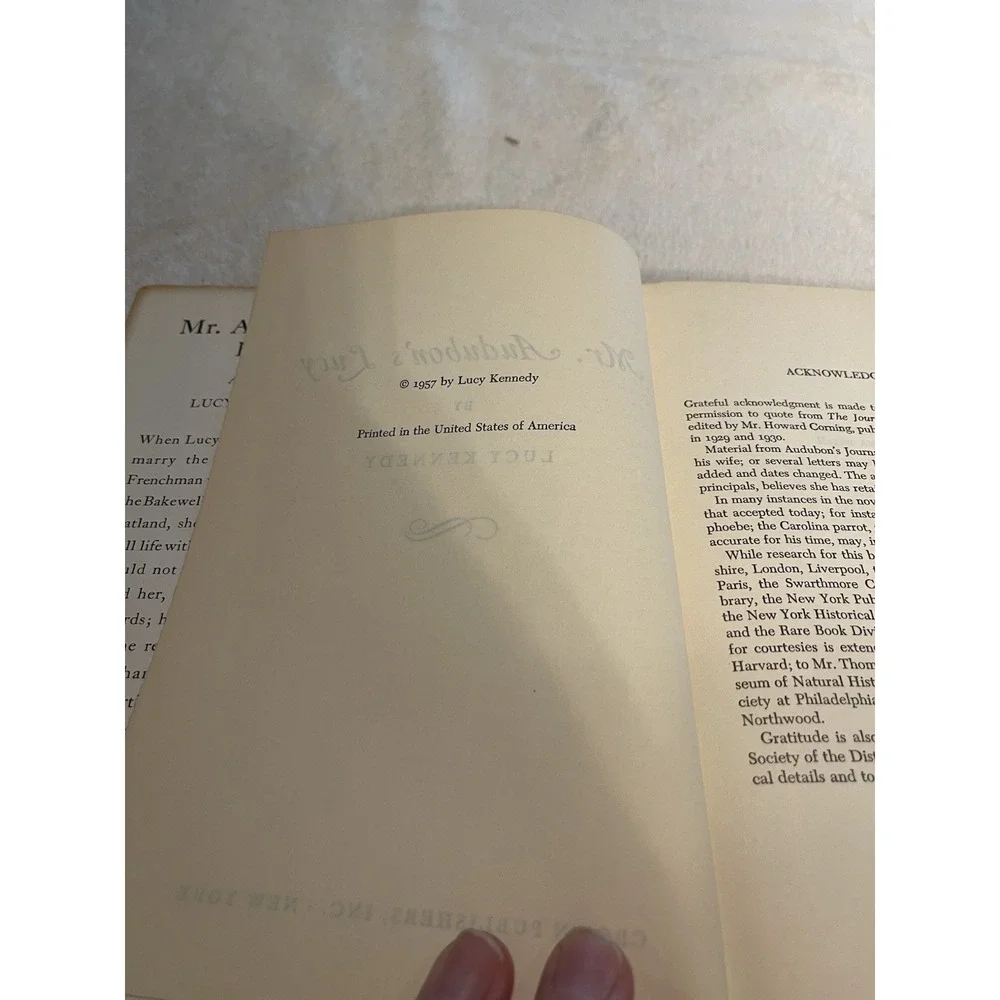 Mr. Audubon's Lucy by Lucy Kennedy - 1957 HCDJ BCE